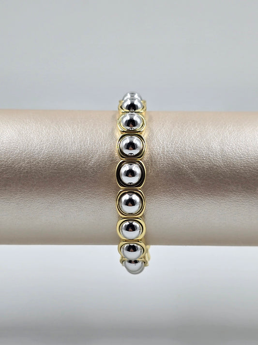 Silver and Gold Grace Bracelet