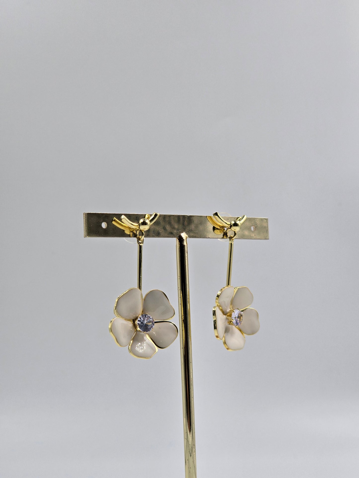 White and Gold Blossom Drops