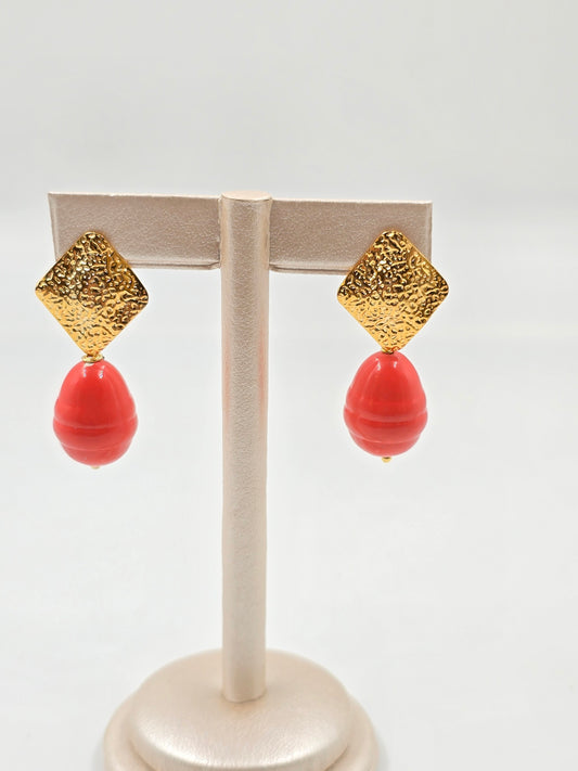Colored Stone with Golden Accents