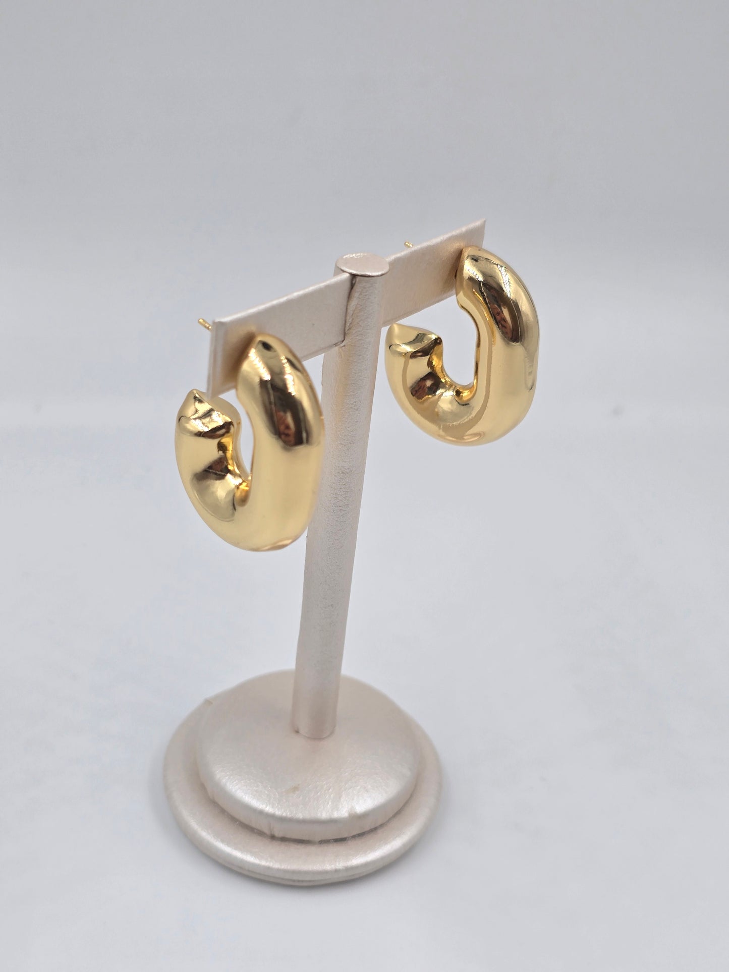 Golden Thick Hoops