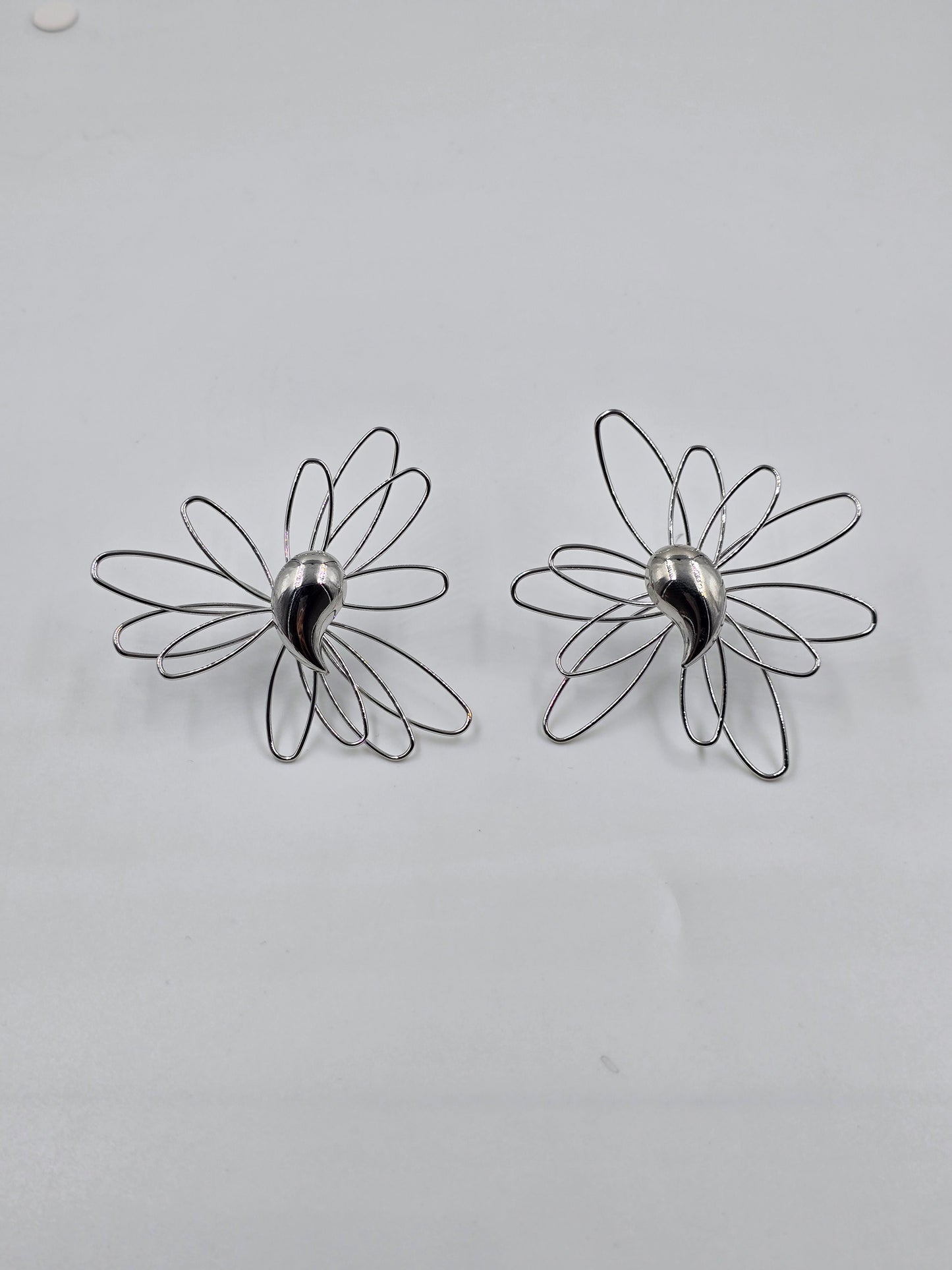 Flower-shaped Statement Earrings