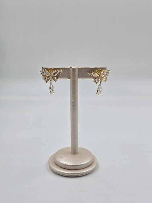 Gemstones Butterfly Earrings