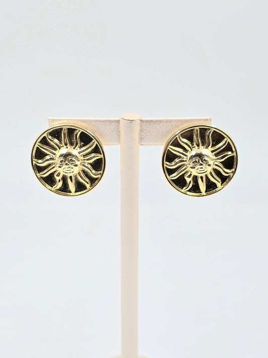C - Golden Sun Earring