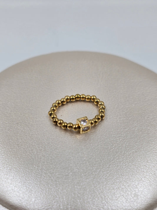 N - Stainless Steel Beads Rings