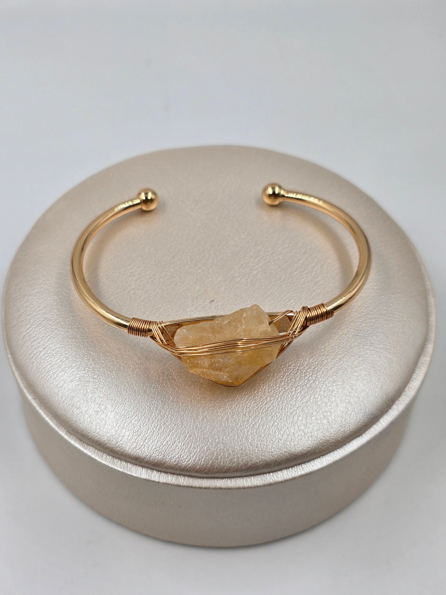 N - Single Natural Stone Bracelet