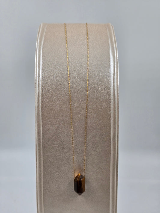 N - Fine Natural Stone Pendant Necklace