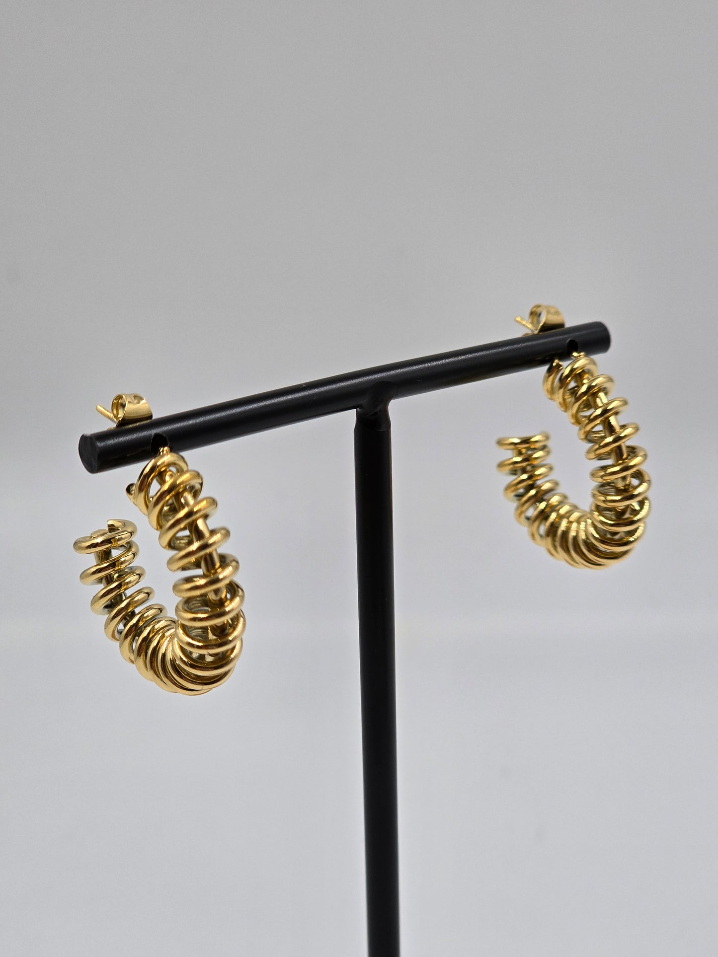 A - Golden Twisted Earring