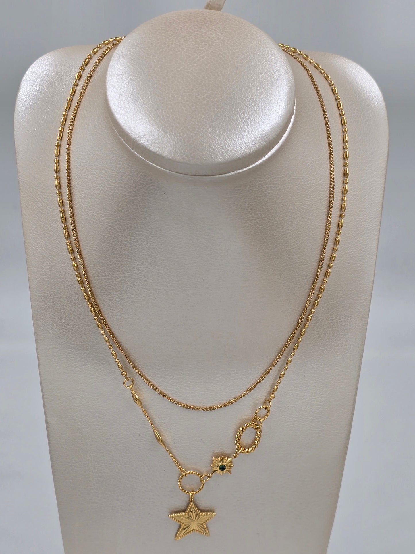 A - Golden Star Necklace