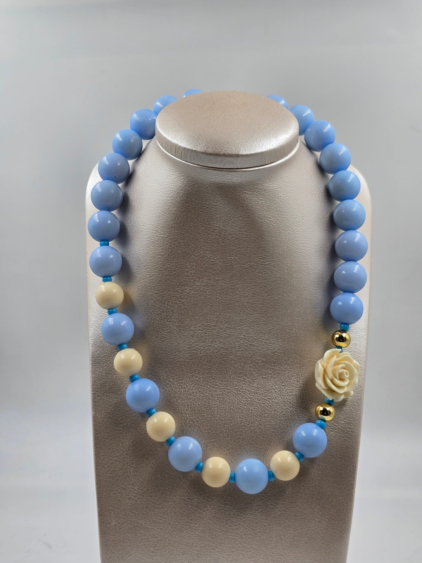 C - Blue and White Necklace