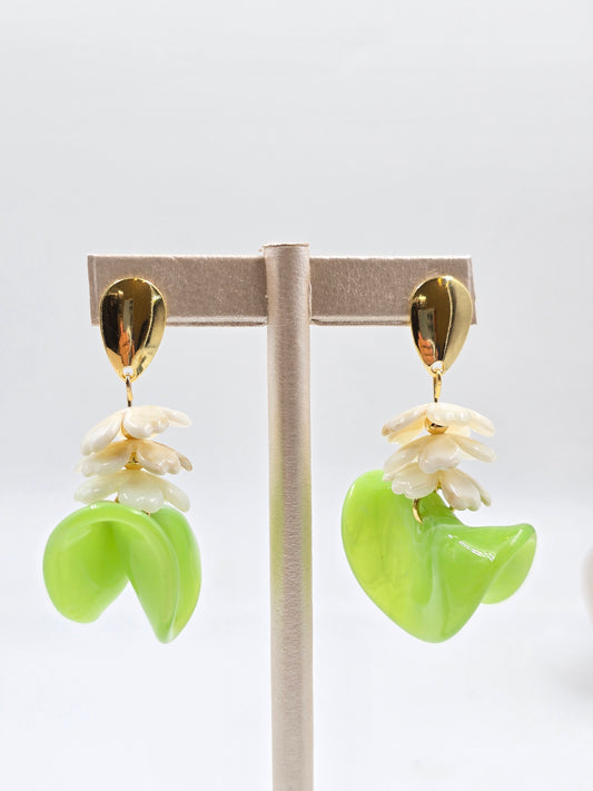 N - Pair of Floral Earrings
