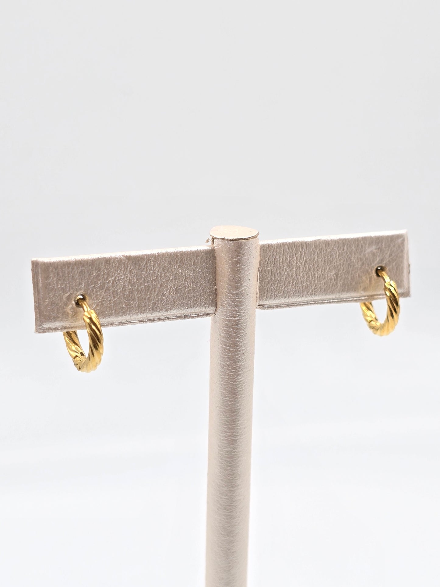 N - Tiny Piercing Hoops