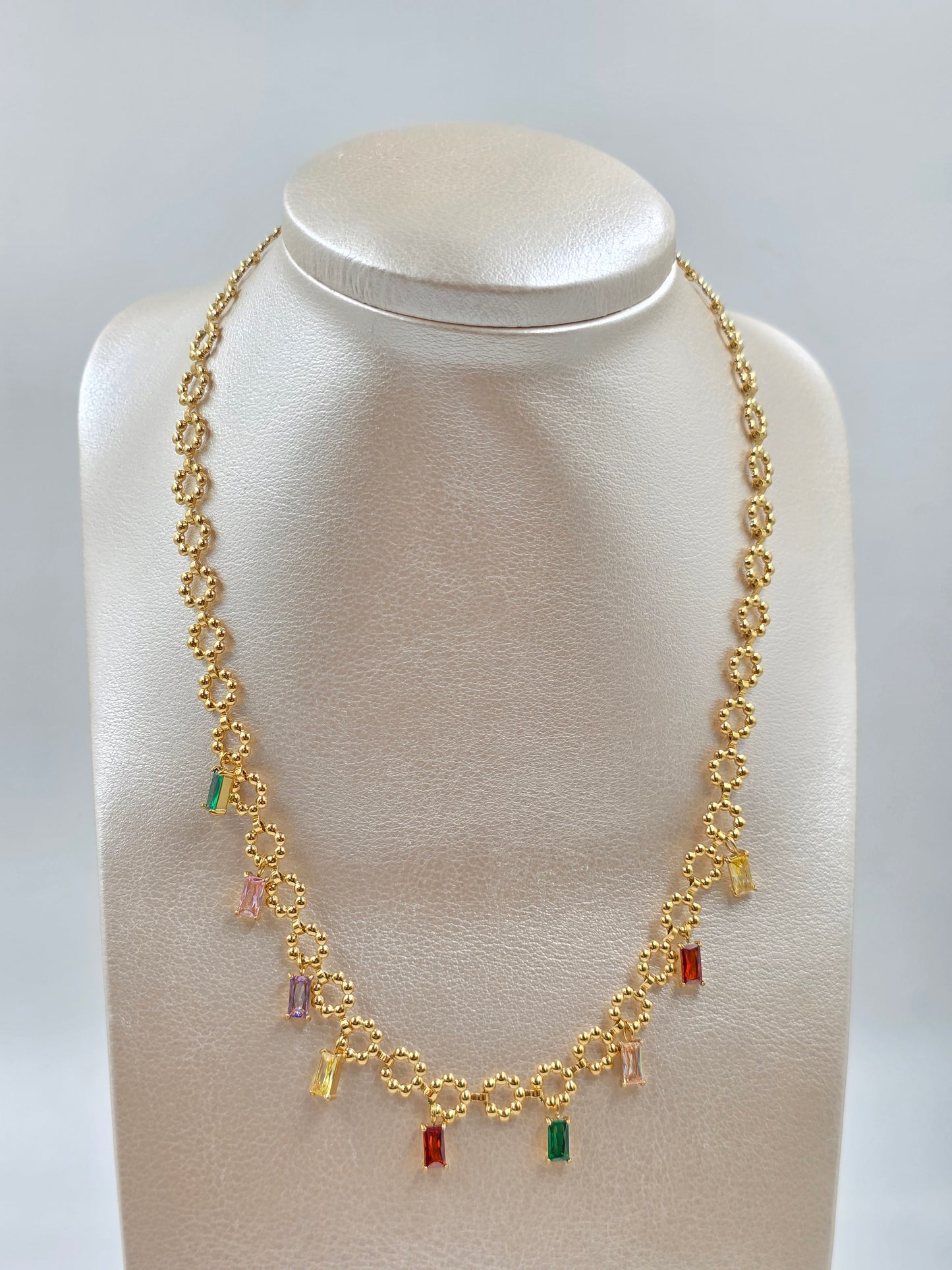 A - Multicolor Stainless Steel Necklace