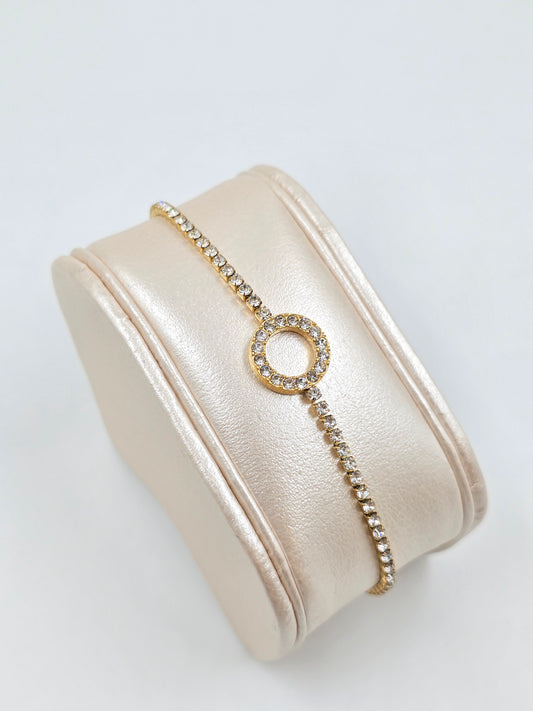 N - Circle Shiny Bracelet