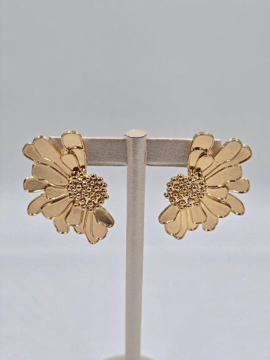 N - Large Flower Earring