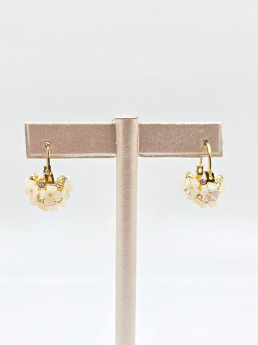 N - Flower Basket Earring