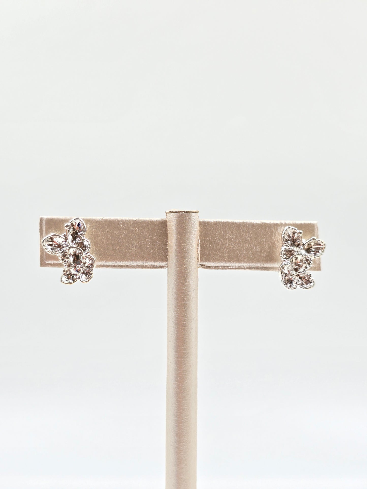 N - Silver Butterflies Earring