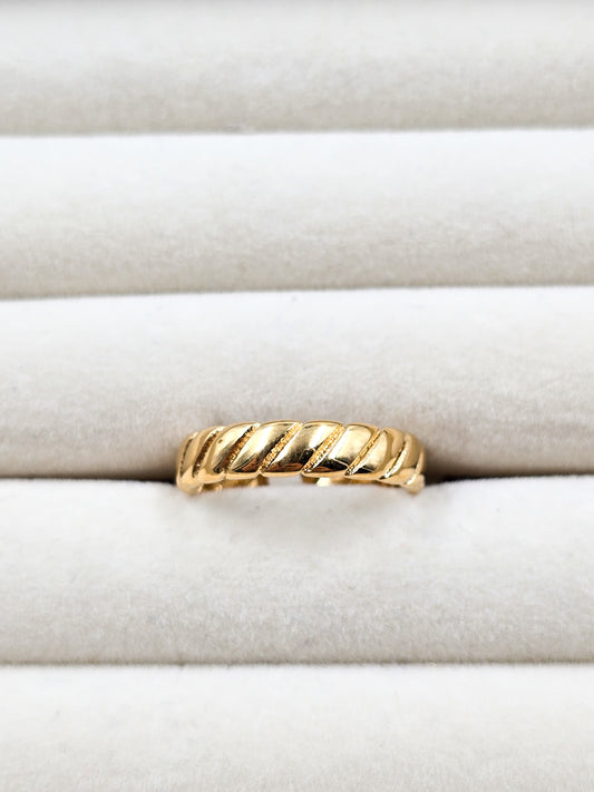 Stainless Steel Ridged Ring