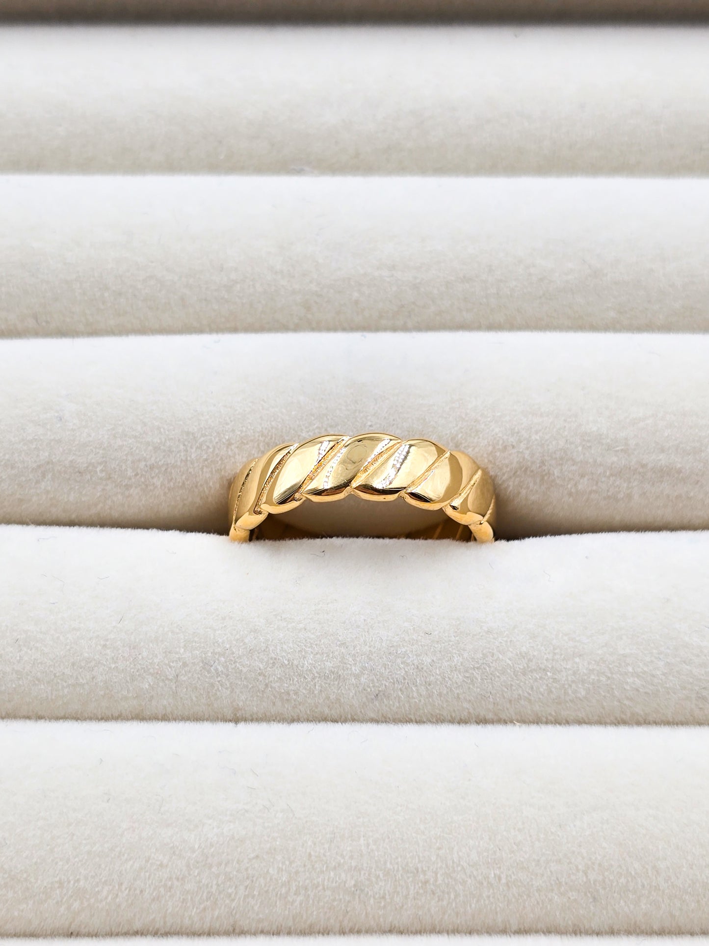 Stainless Steel Ridged Ring