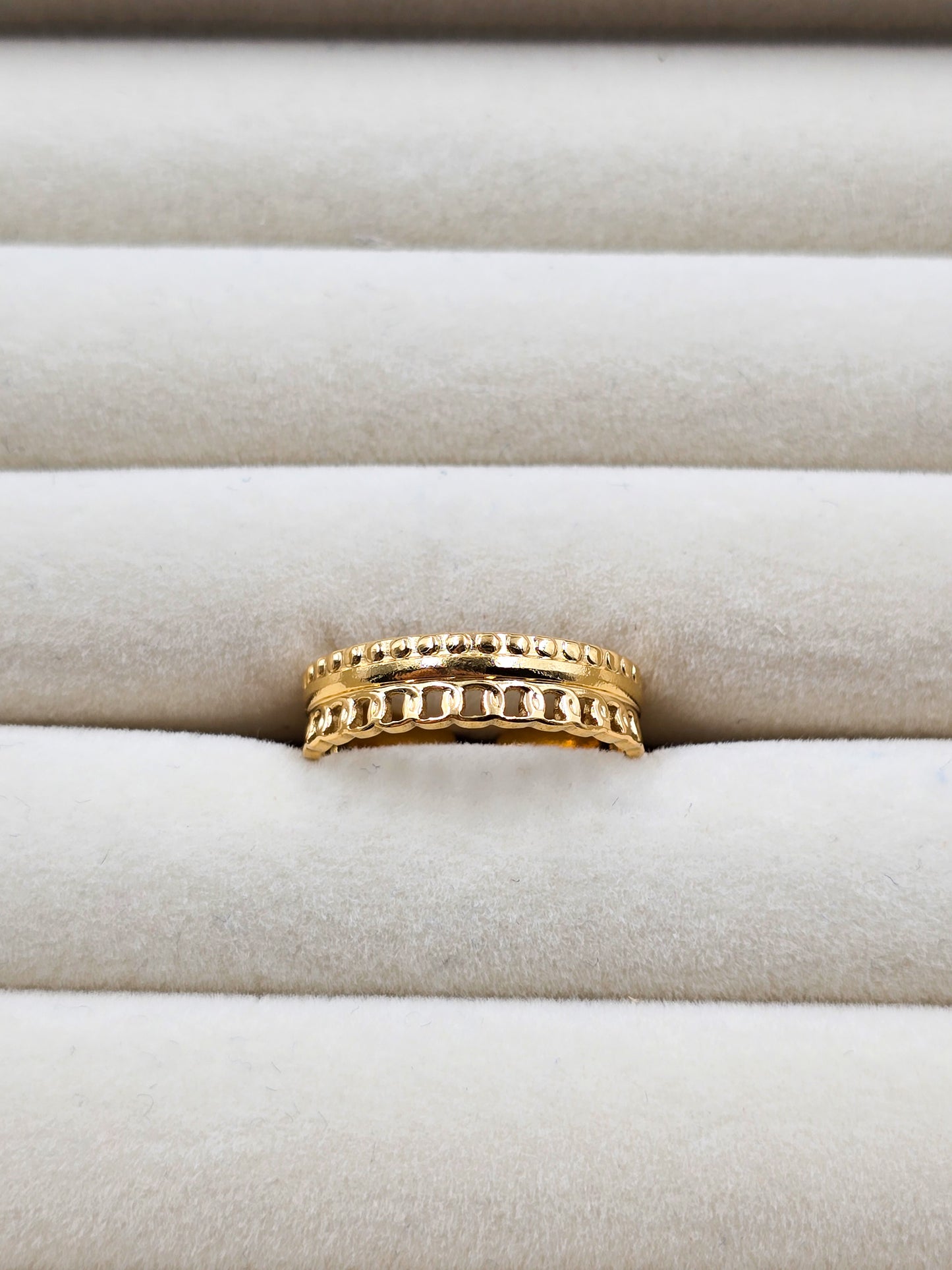 Stainless Steel Mix Link Ring