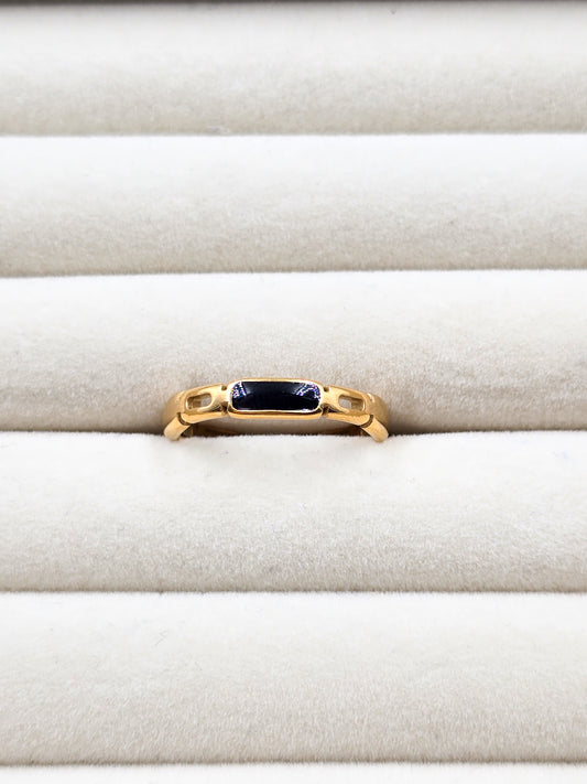 Stainless Steel Midnight Grace Ring