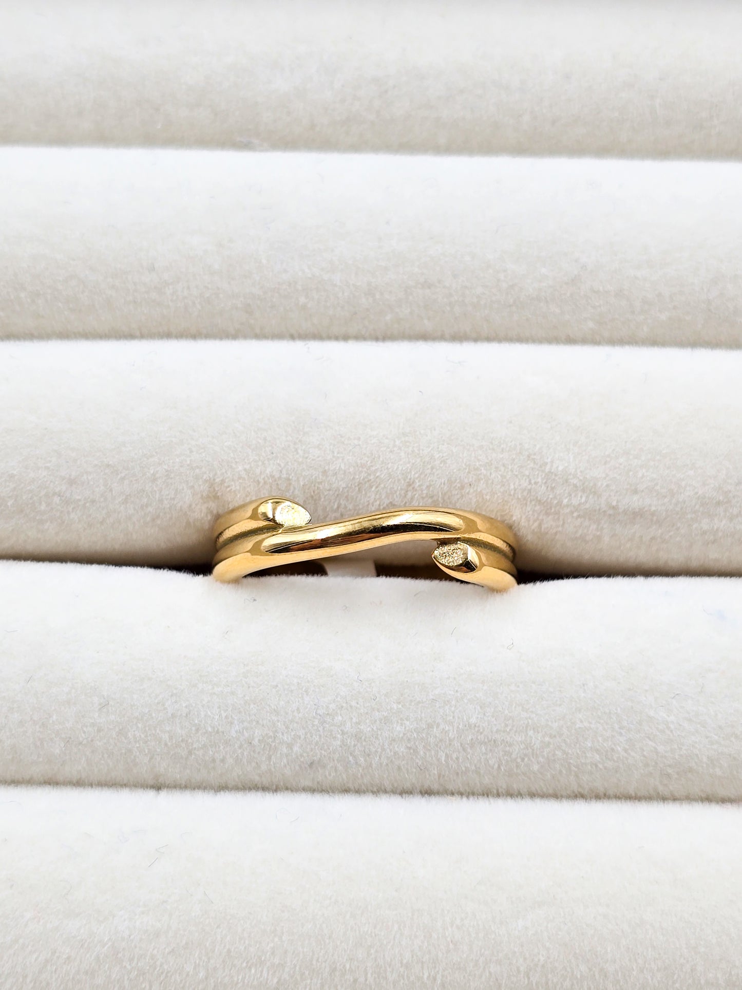 Stainless Steel Twisted Ring