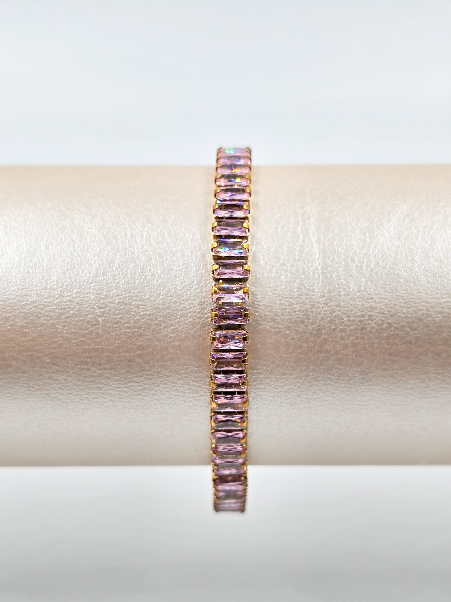 Stainless Steel Tennis Bracelet - Large