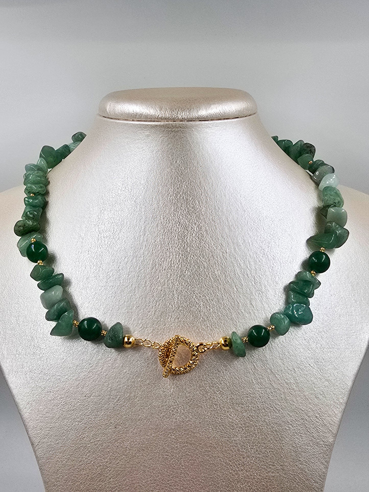 Green Aventurine Natural Stone Necklaces
