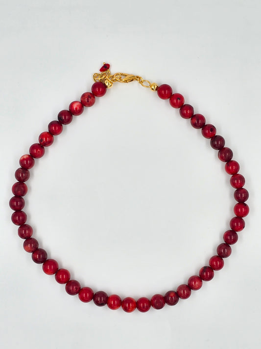 Coral Natural Stone Necklace