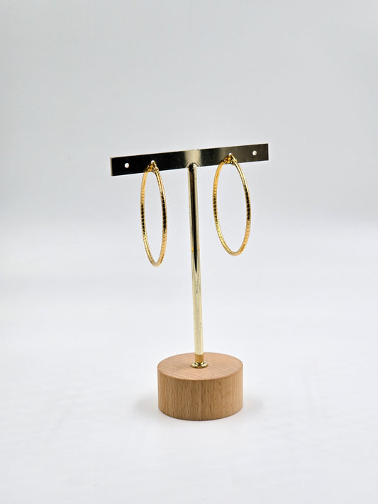 Gold Stainless steel Hoops