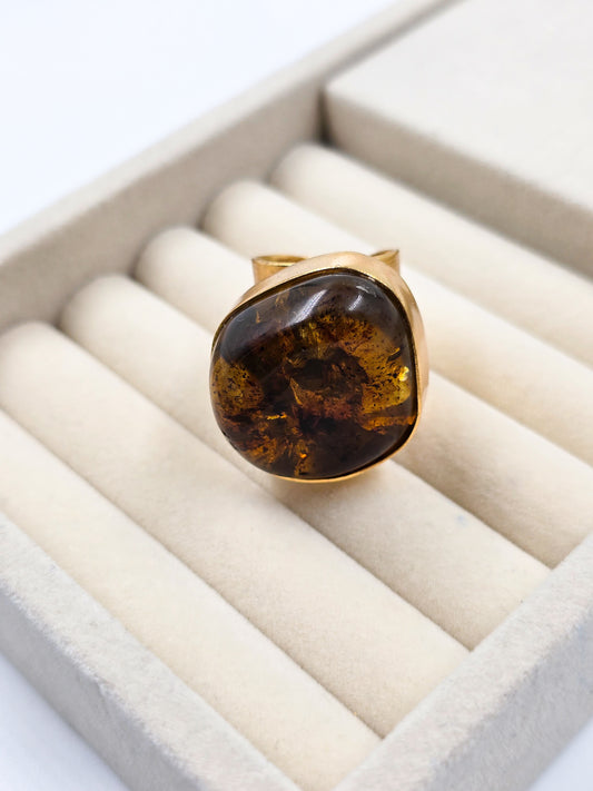 Amber Statement Ring