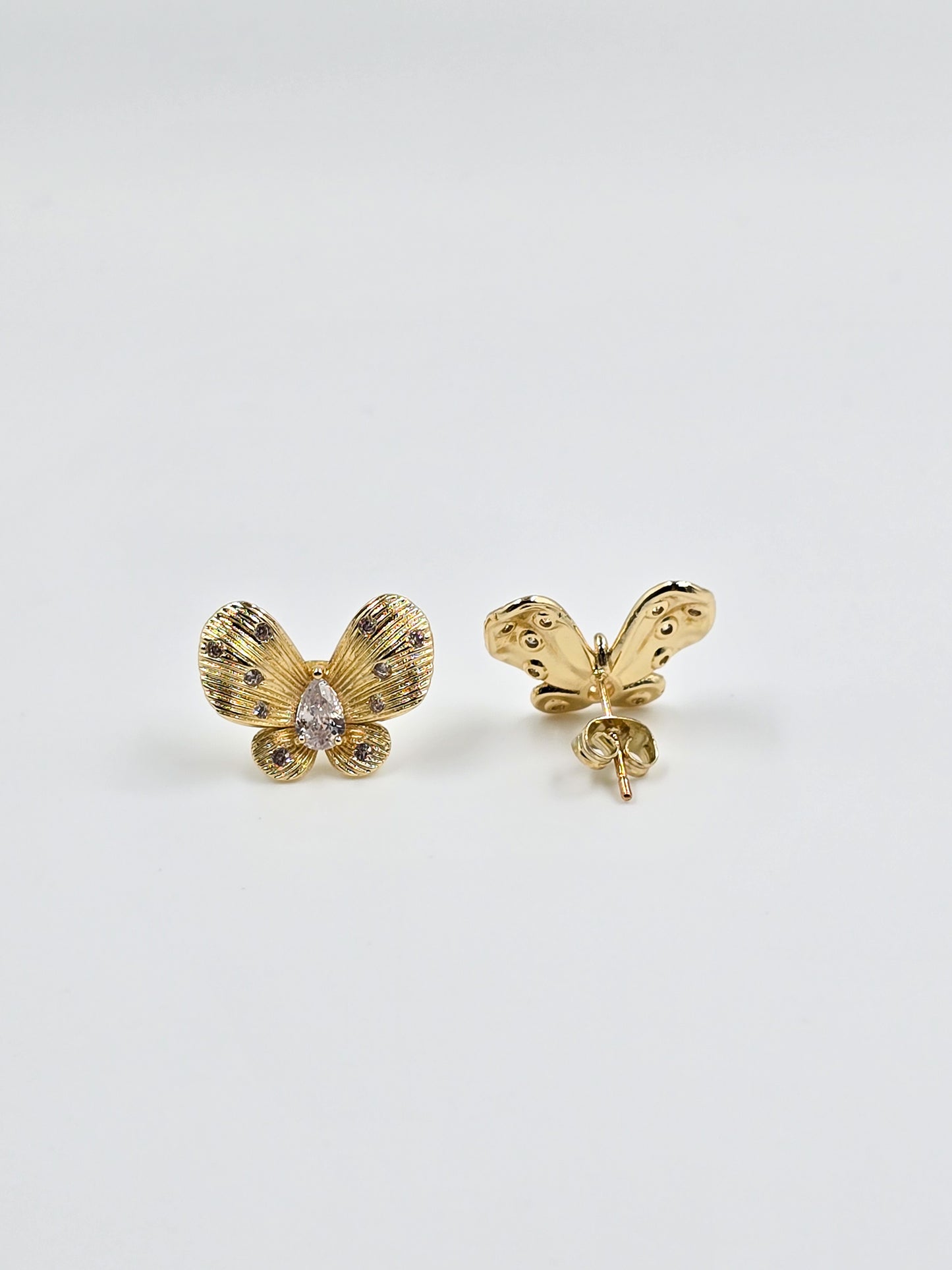 Golden Butterfly Earrings