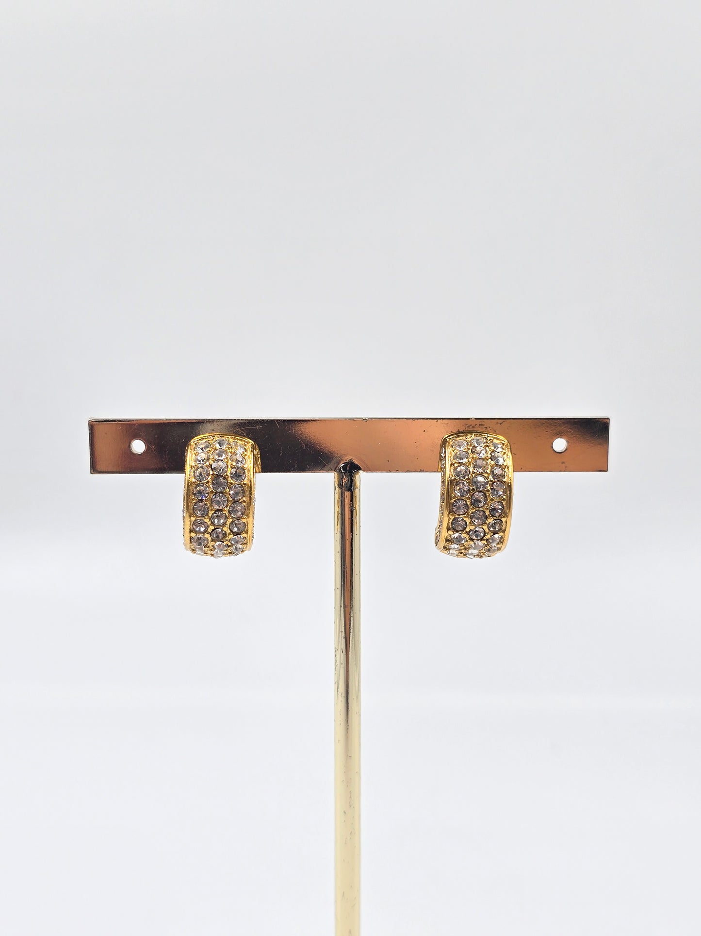 Pavé Huggie Hoop Earring
