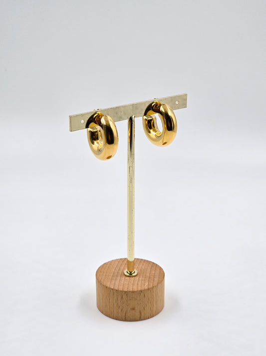 Bold Gold Hoops - Medium