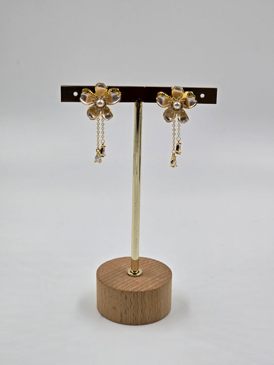 Bloom Diamond Drop Earring