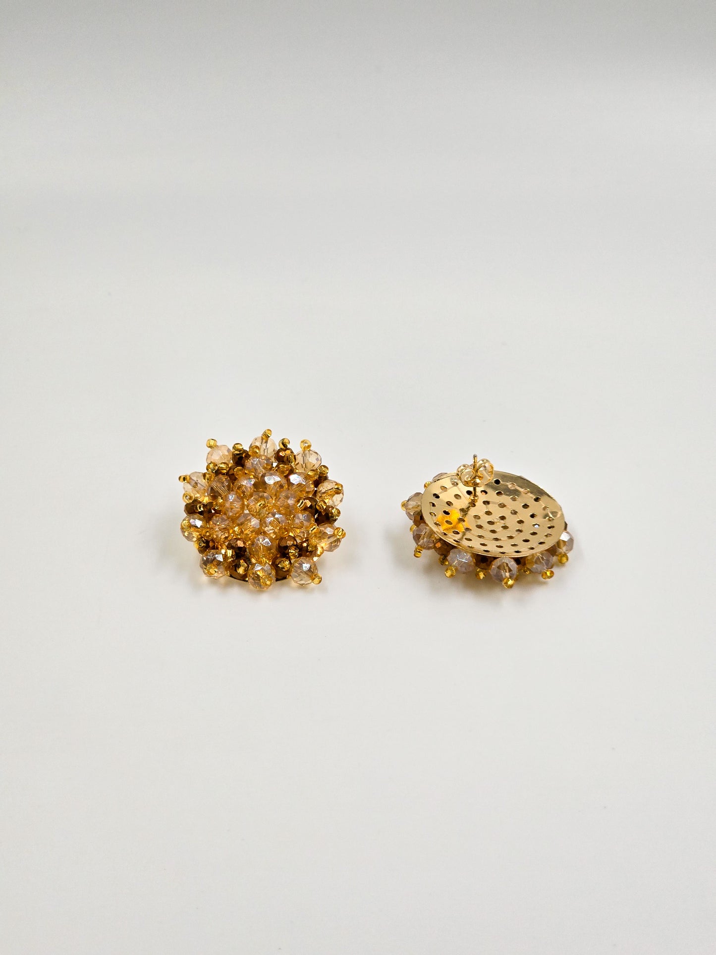 Handmade Crystal Bloom Earrings