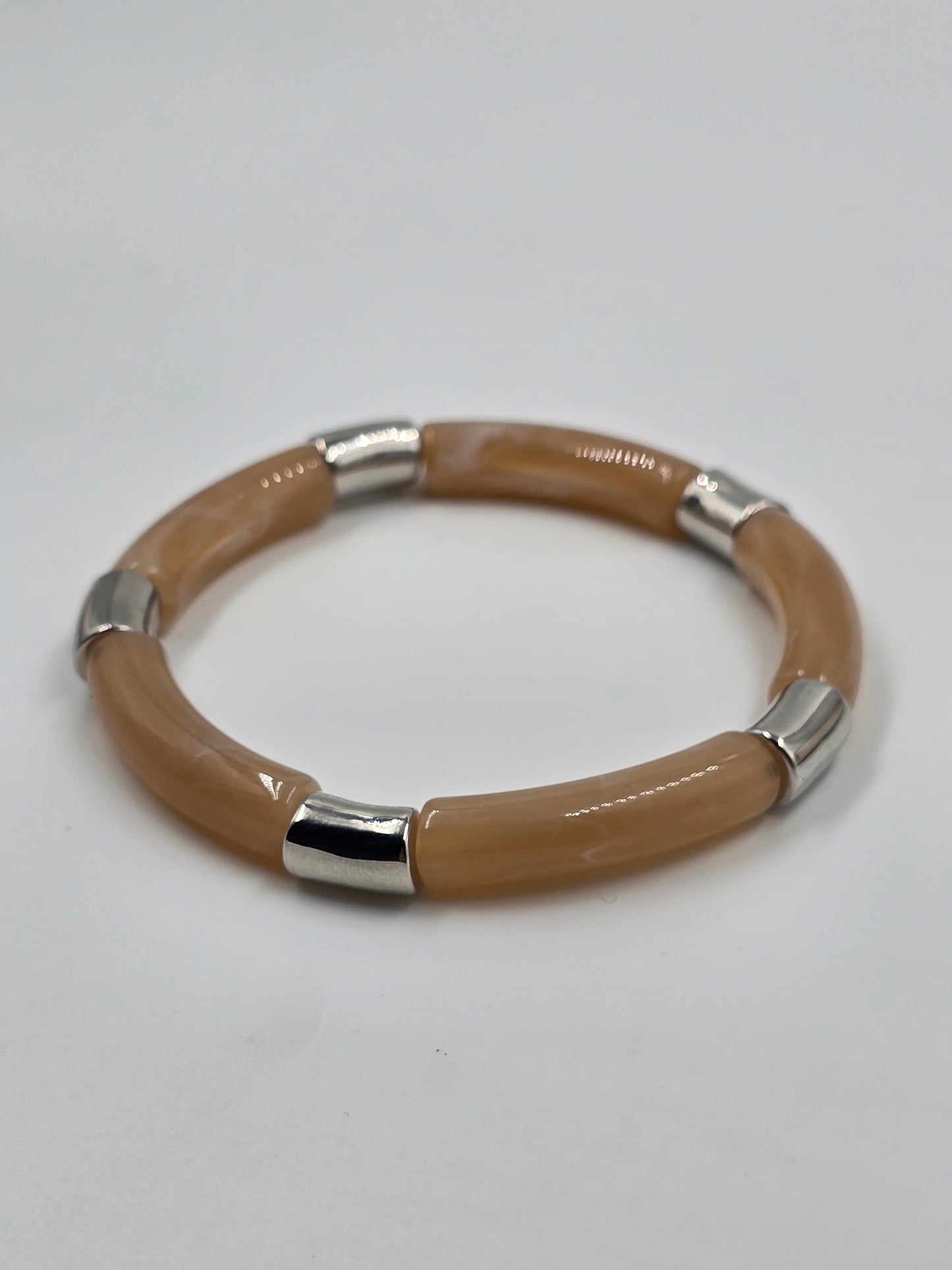 Pink Silver Harmony Bracelet