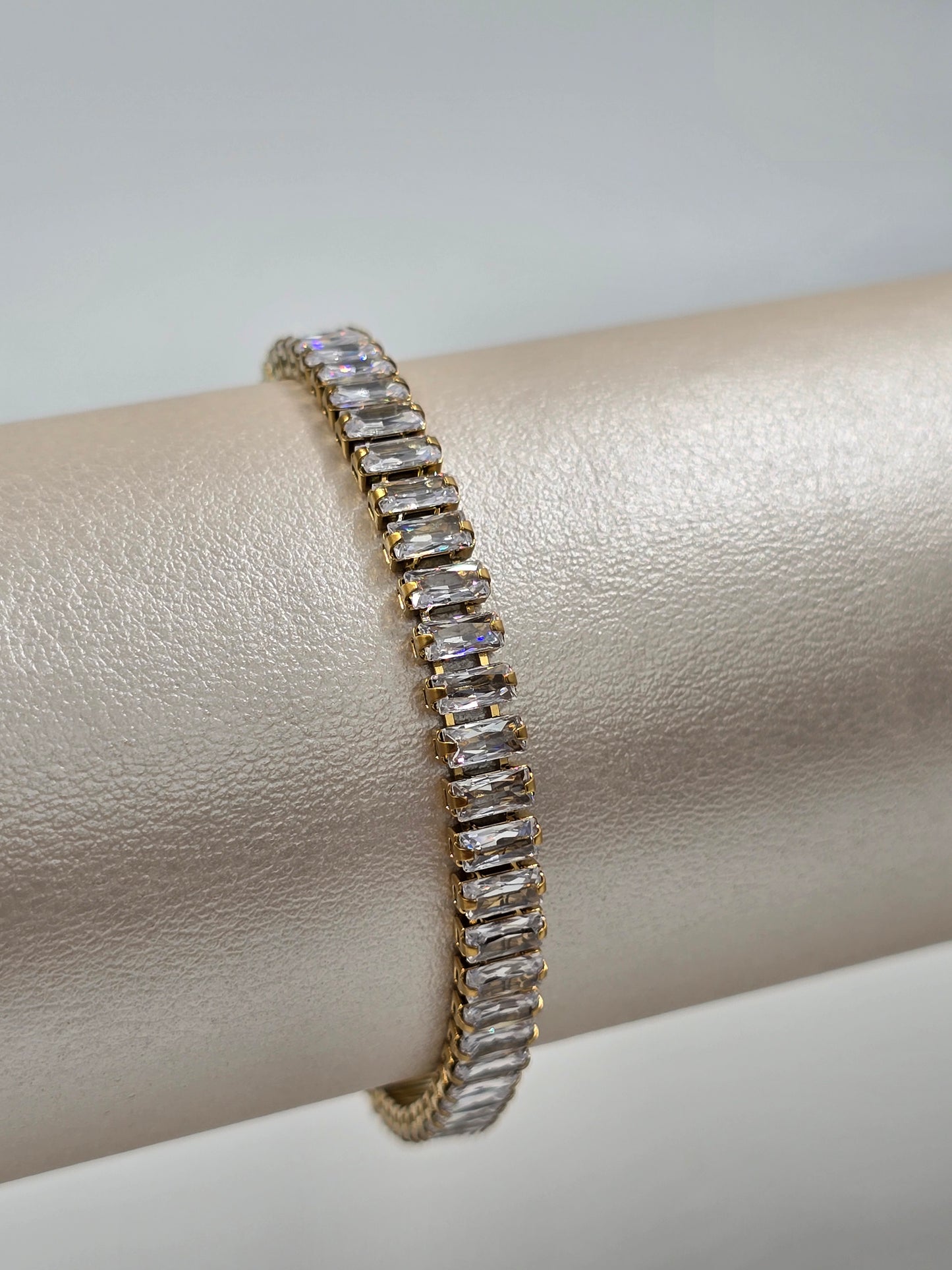 Stainless Steel Tennis Bracelet - Large