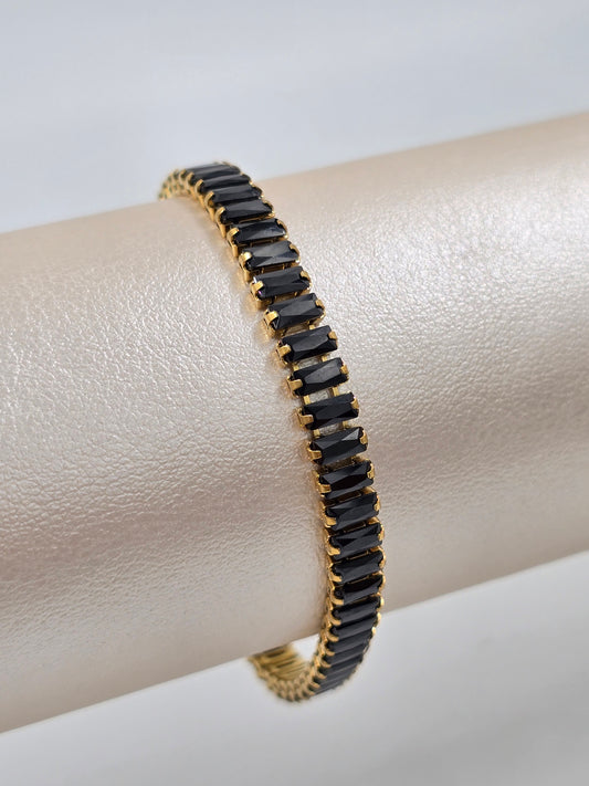 Stainless Steel Tennis Bracelet - Large