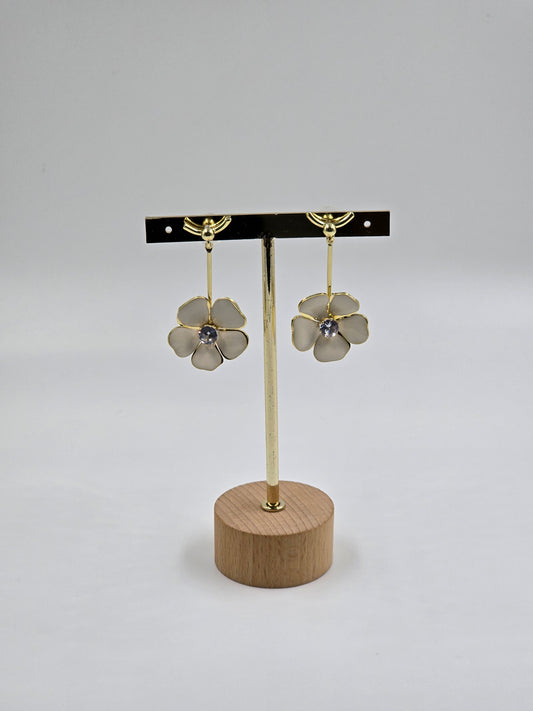 White and Gold Blossom Drops