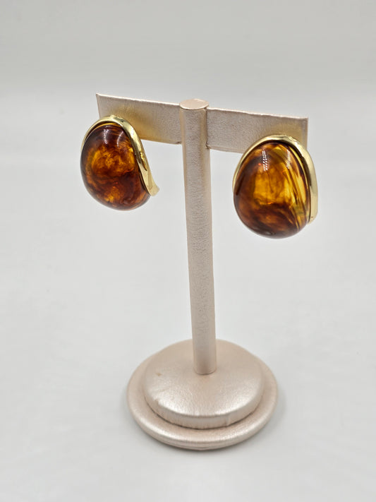 Amber Drop Earring