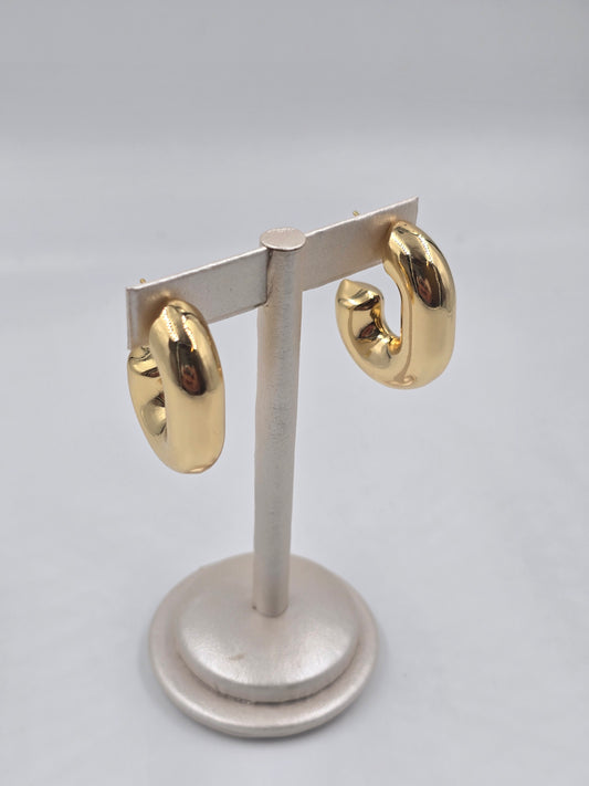 Golden Thick Hoops