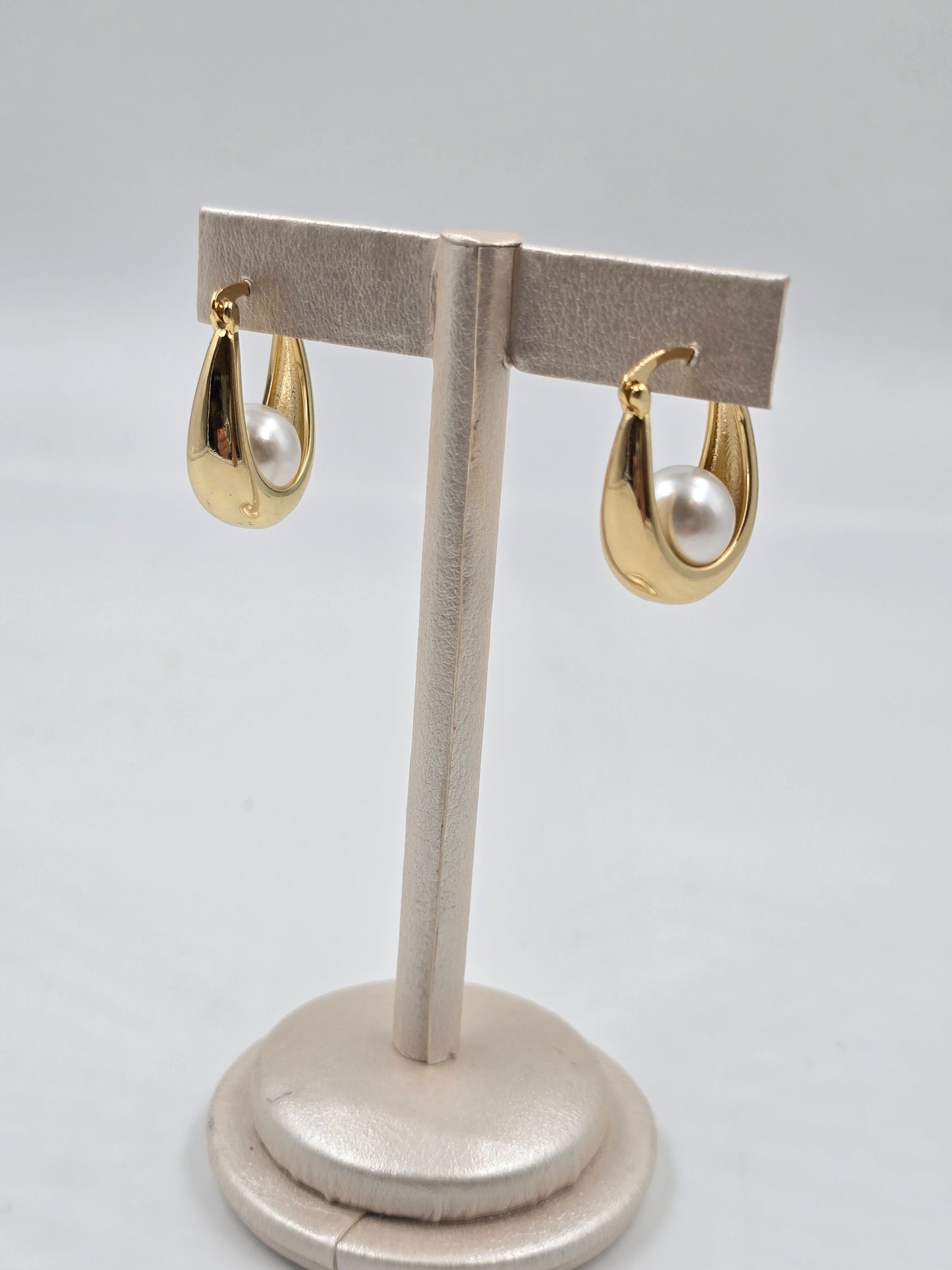 Luna Drop Pearl Earrings