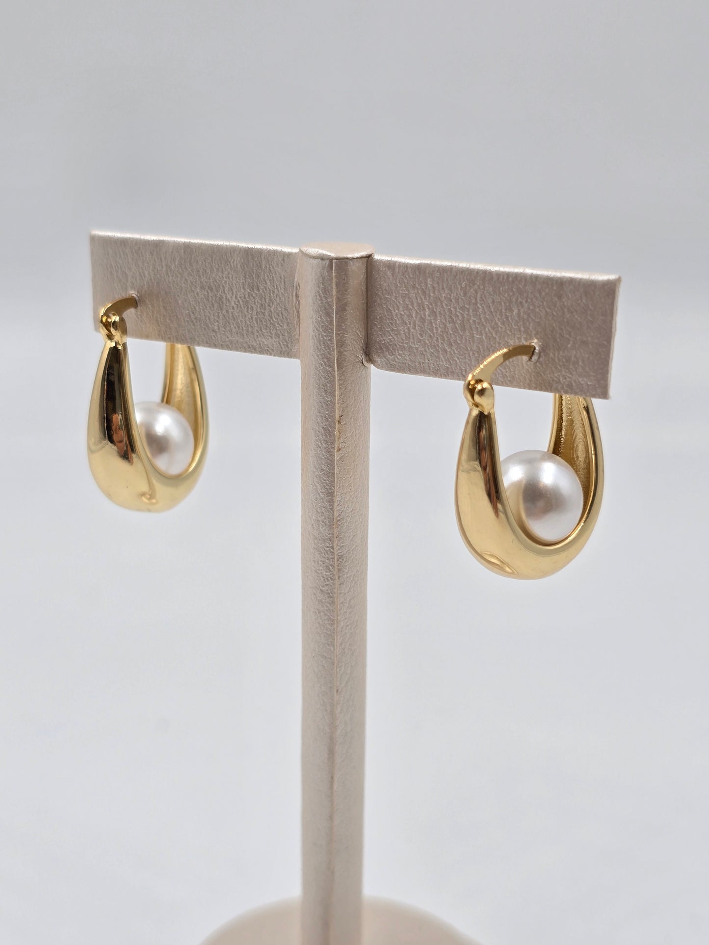 Luna Drop Pearl Earrings
