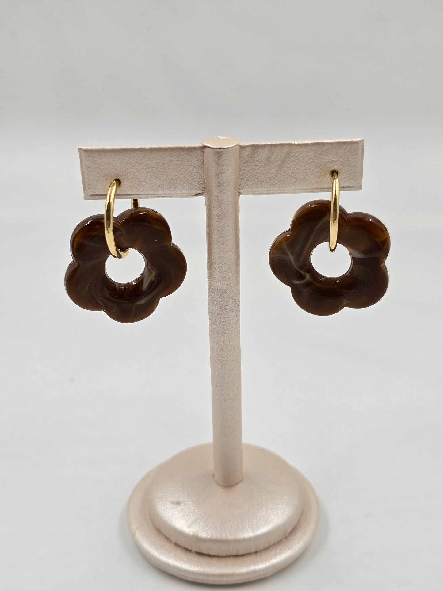 Colored Flower Earrings
