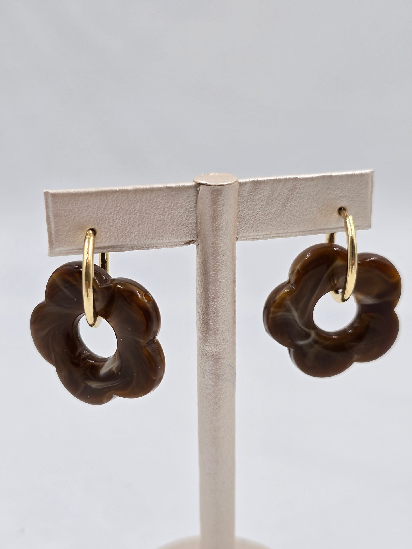 Colored Flower Earrings