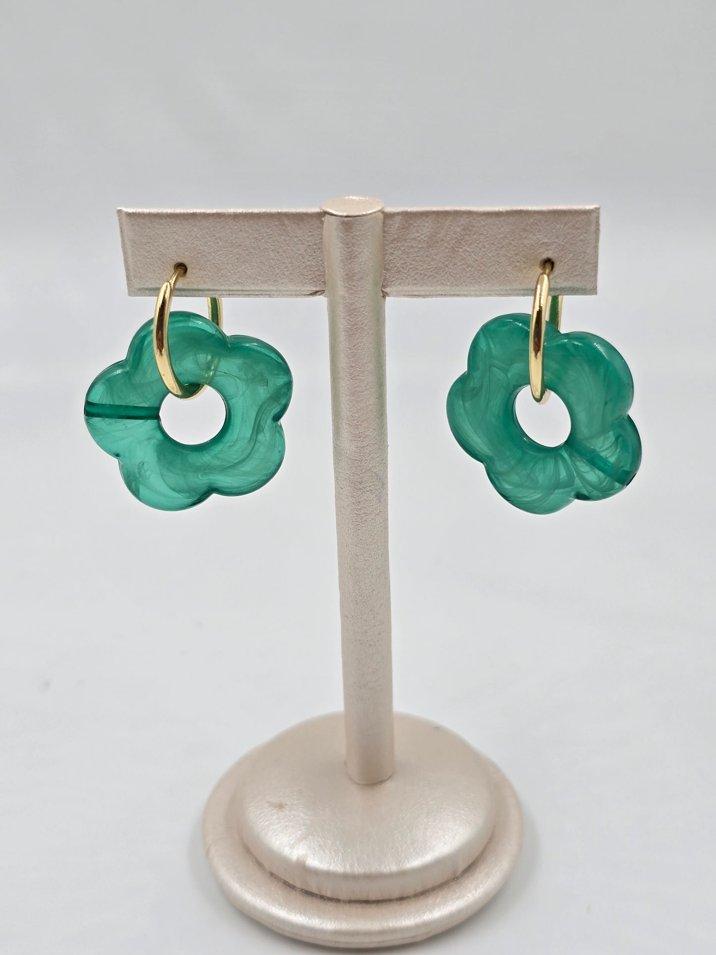 Colored Flower Earrings
