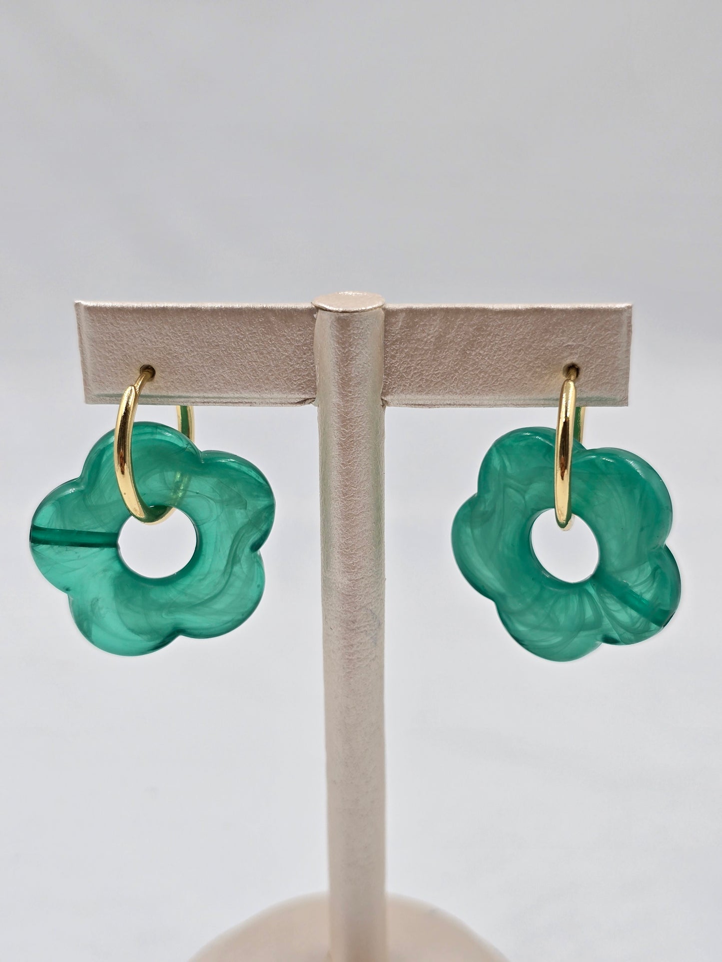Colored Flower Earrings