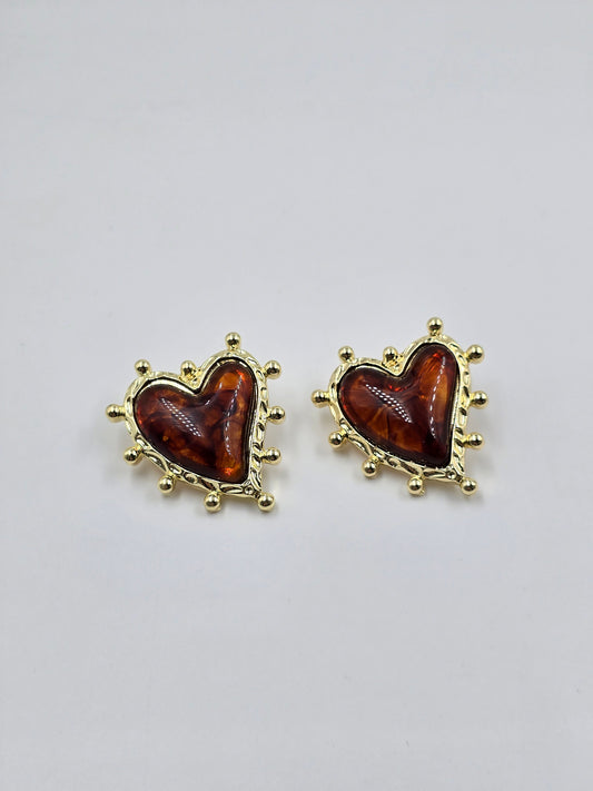 Heart Statement Earrings