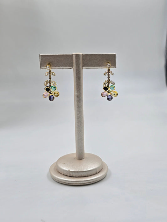 Cute Little Dangling Flower Earrings