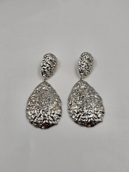 Pair of Textured Earrings